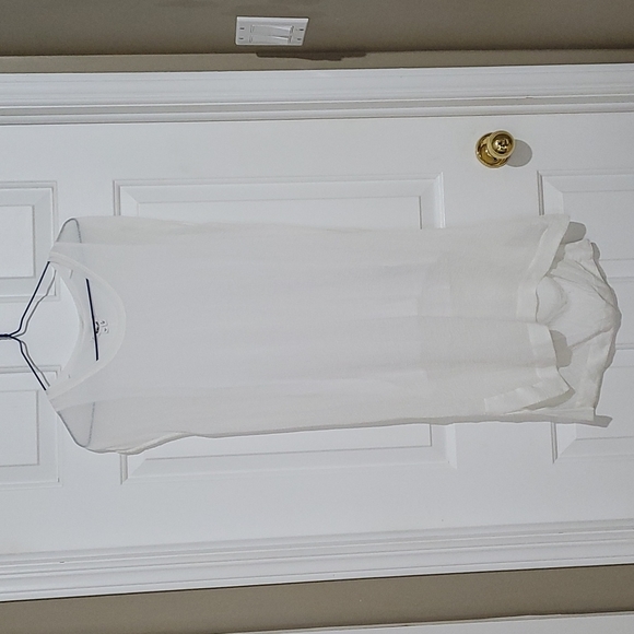 Helmut Lang Swift White Dress with Draped Back - Picture 2 of 10